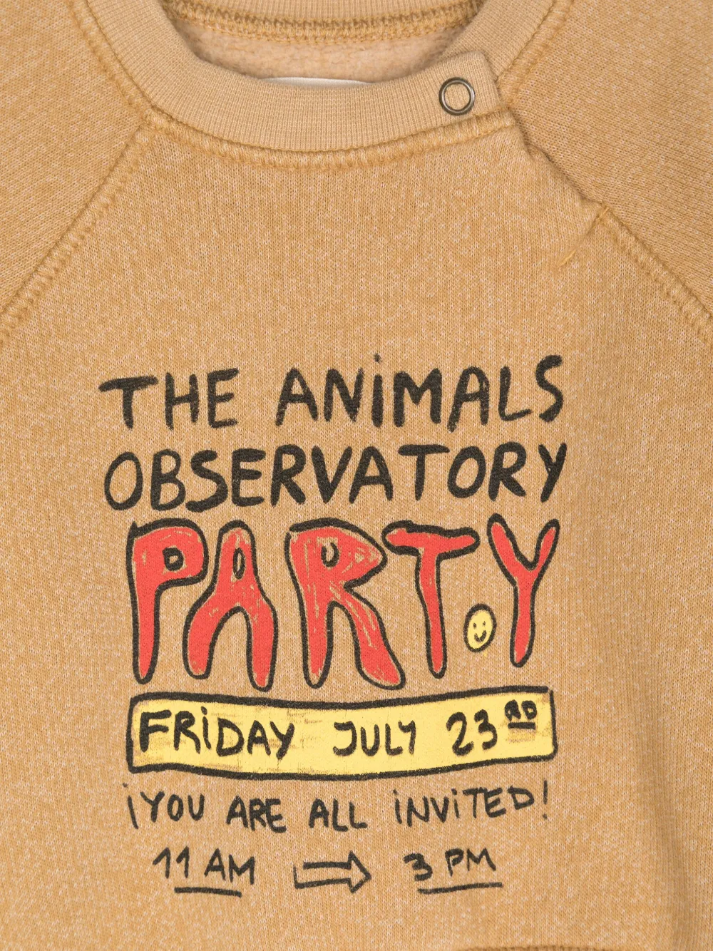 The Animals Observatory Slogan-print Jersey Sweatshirt In Brown