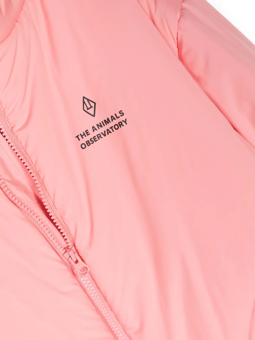 Shop The Animals Observatory Crocodile Padded Jacket In Pink