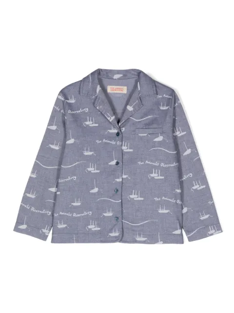 The Animals Observatory The Kangaroo boat-print shirt