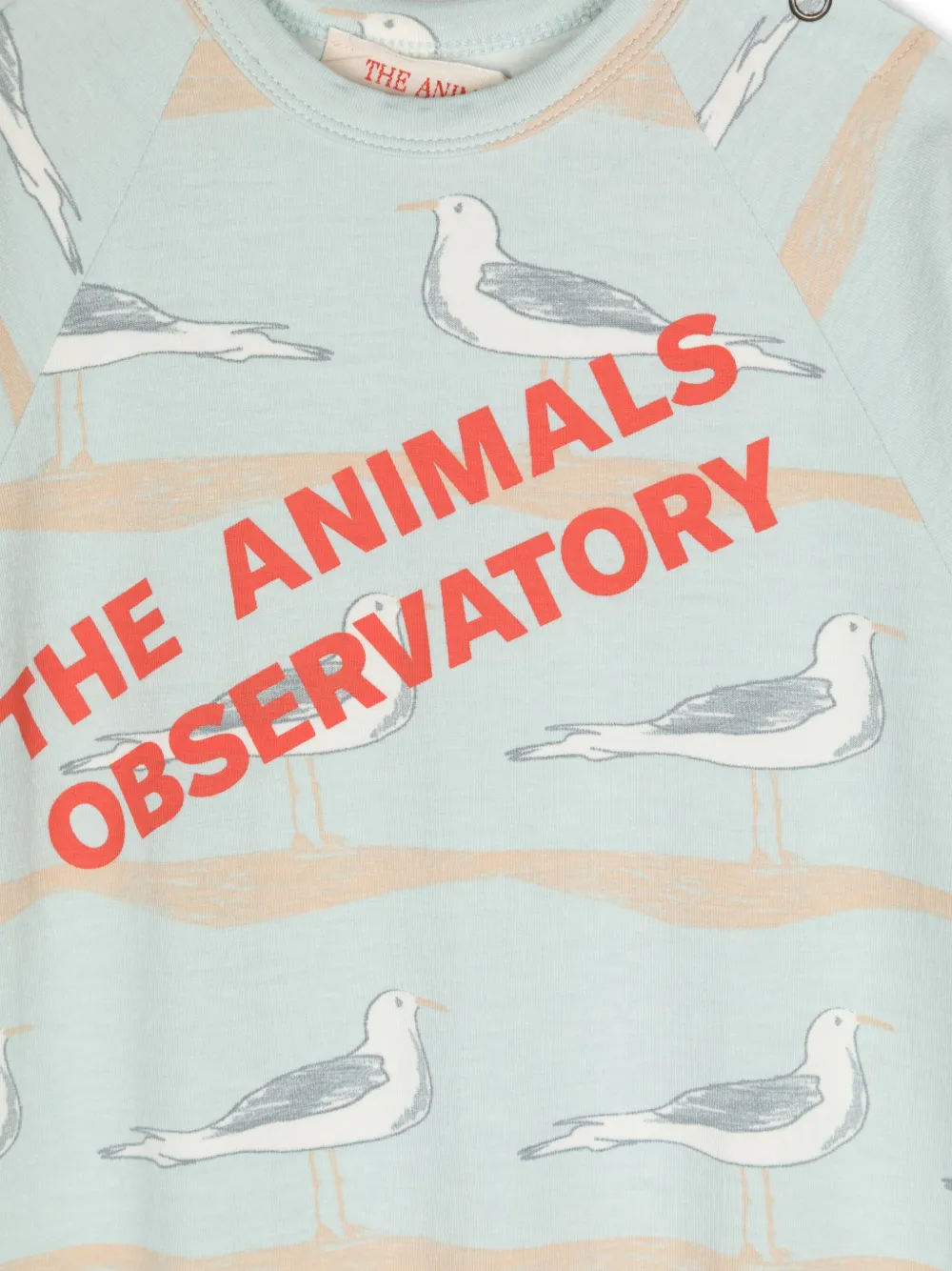The Animals Observatory Babypakje met print Blauw