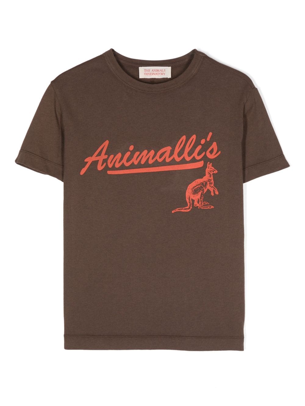 THE ANIMALS OBSERVATORY THE WALNUT LOGO-PRINT T-SHIRT 