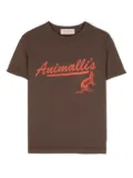 The Animals Observatory The Walnut logo-print T-shirt - Brown