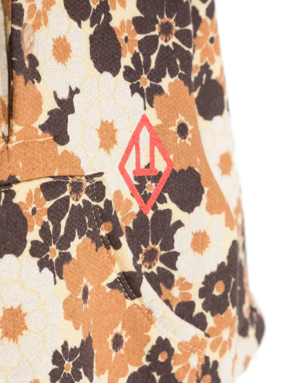 The Animals Observatory Romper met bloemenprint Bruin