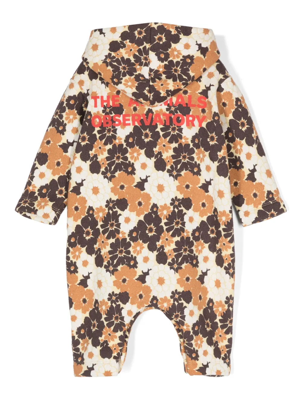 theanimalsobservatory The Animals Observatory Romper met bloemenprint - Bruin