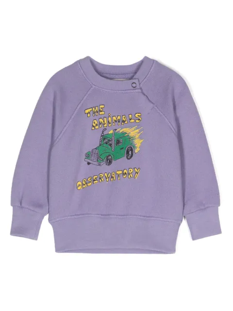The Animals Observatory illustration logo-print sweatshirt