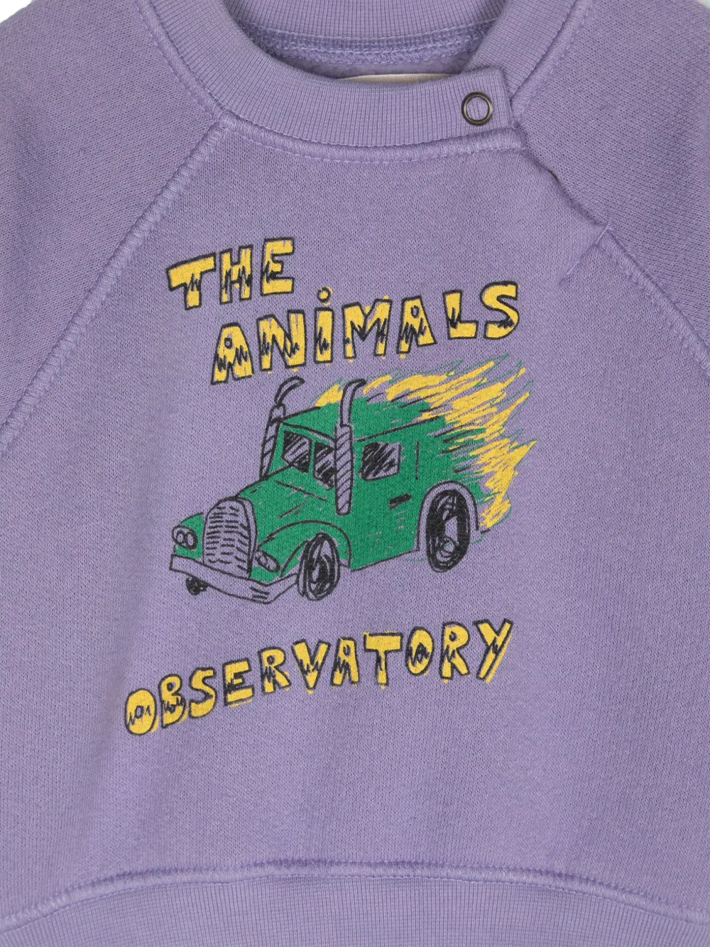 The Animals Observatory Sweater met logoprint Paars