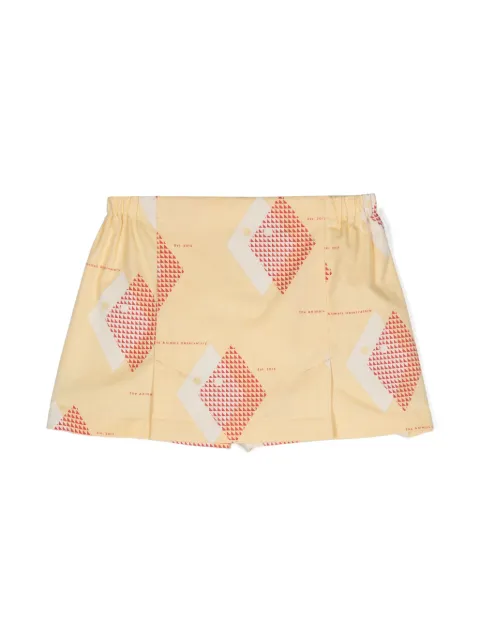 The Animals Observatory Shrimp geometric-print skorts