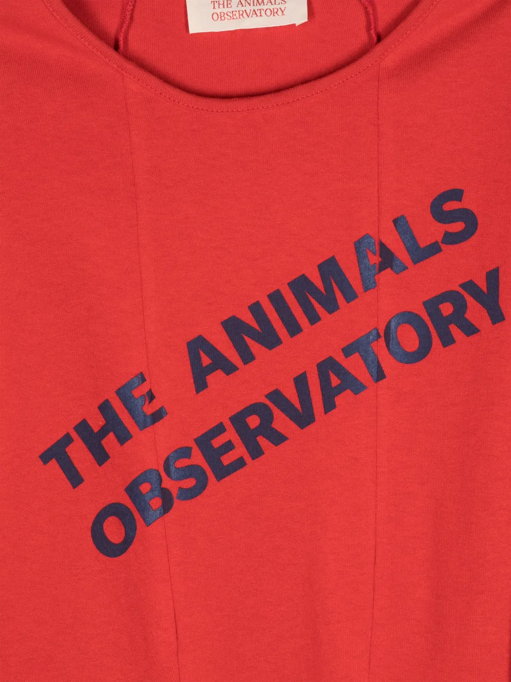 The Animals Observatory Walrus jurk met logoprint Rood
