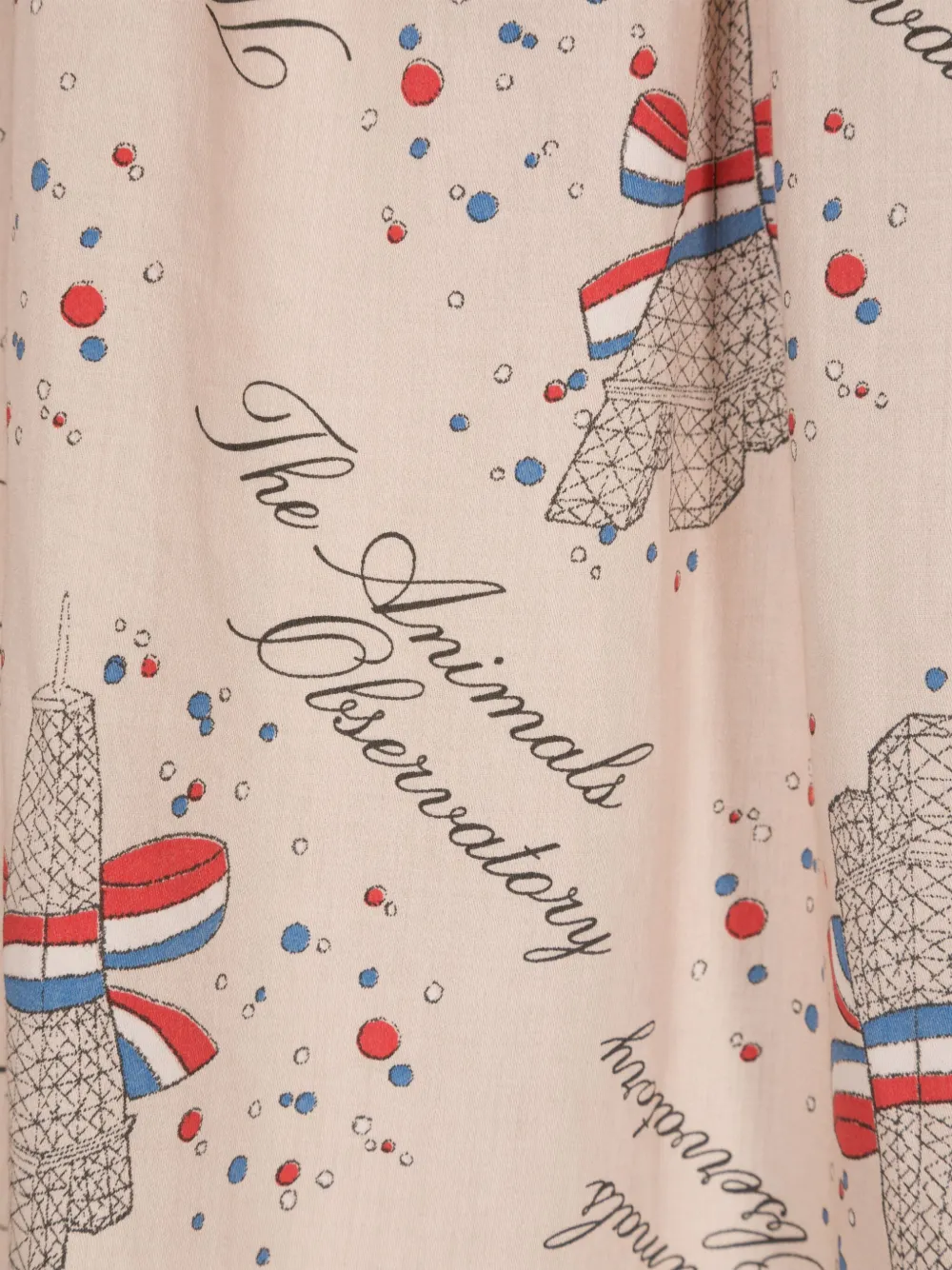 The Animals Observatory Geweven midi-rok met print Roze