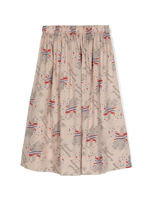 The Animals Observatory Poppy Woven Ladybug midi skirt