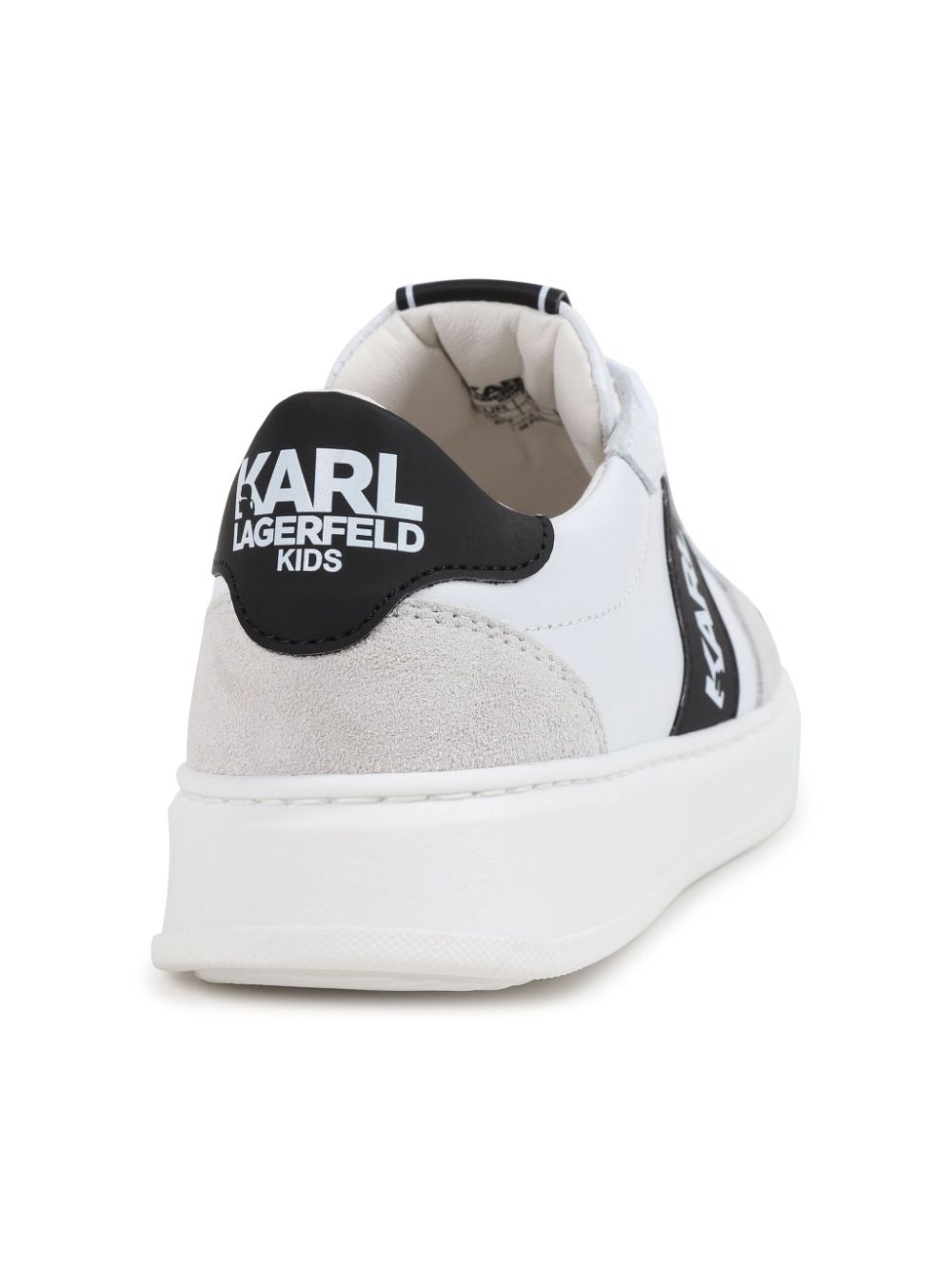 Karl Lagerfeld Kids Low-top leren sneakers Wit