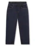 Kenzo Kids elasticated-waist tapered jeans - Blue