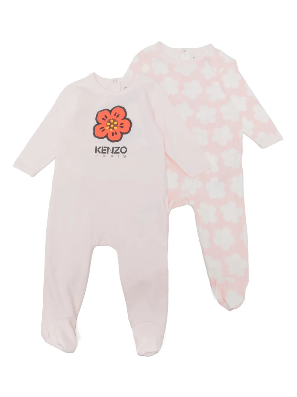Kenzo Kids Boke Flower katoenen pyjama Roze