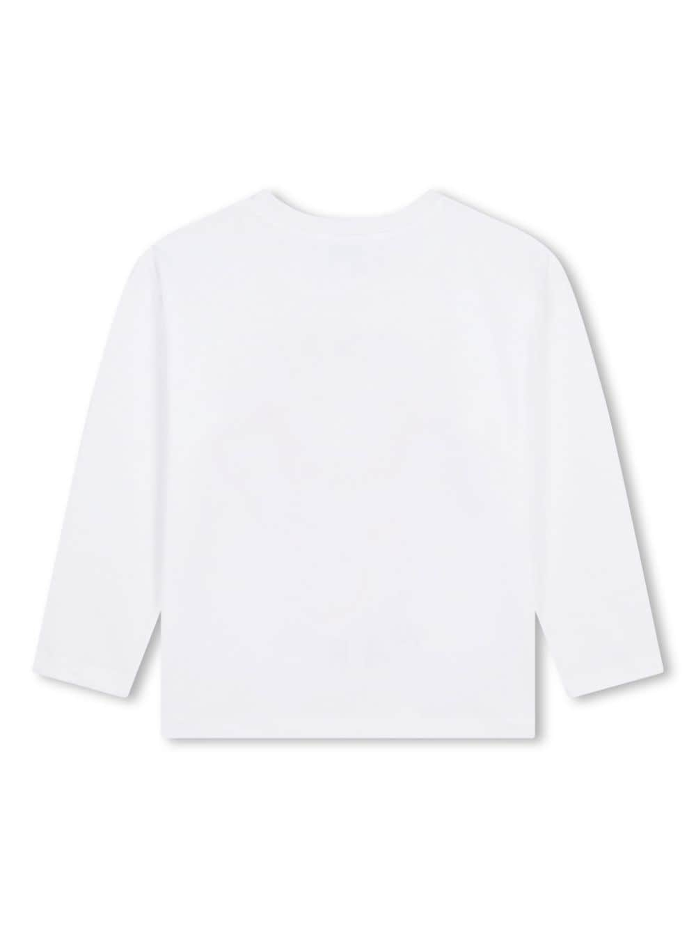 Shop Kenzo Logo-printed Cotton Shirt In White