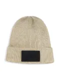 Marc Jacobs Kids logo-patch wool beanie - Neutrals
