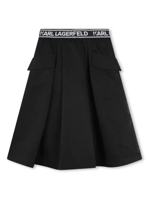 Karl Lagerfeld Kids Midirock mit Logo-Bund