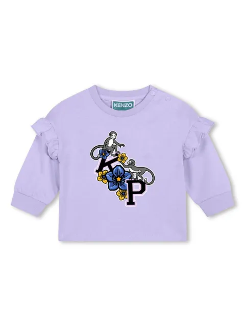 Kenzo Kids logo-print organic cotton T-shirt dress