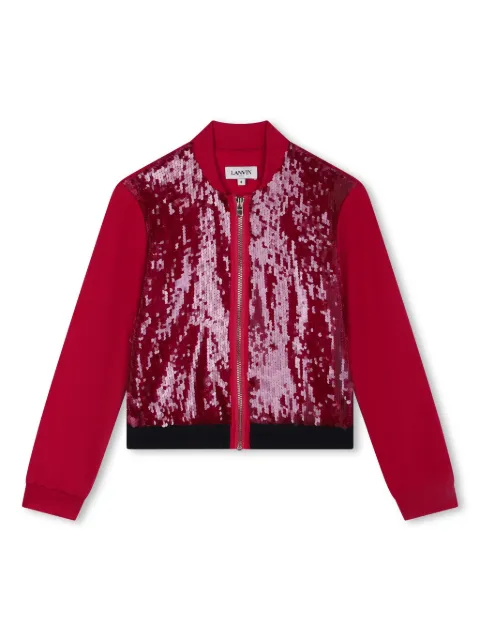 Lanvin Enfant cardigan à sequins brodés