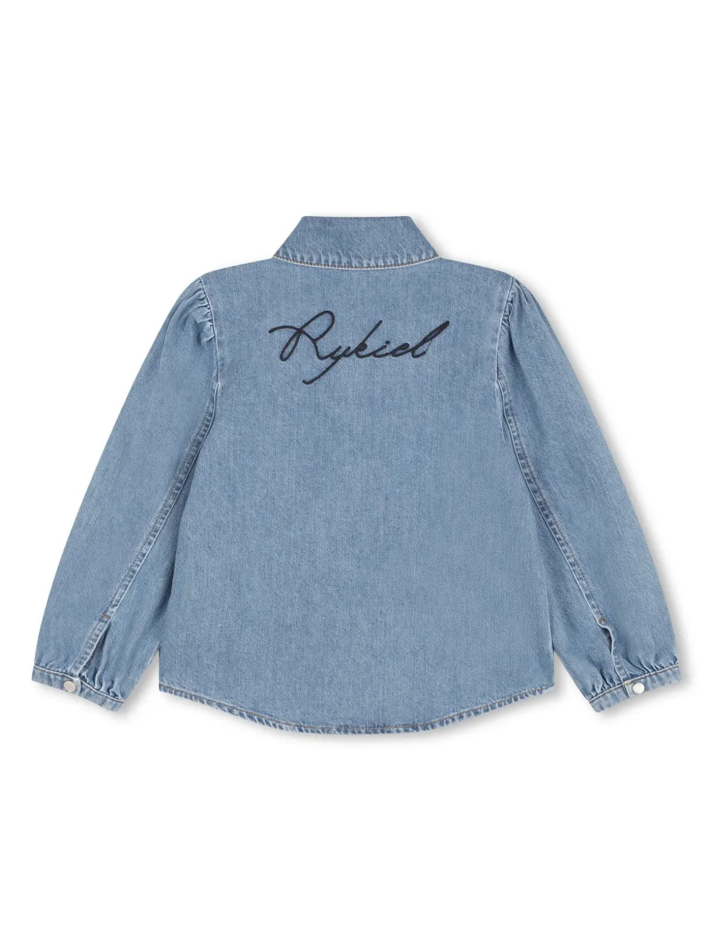 soniarykielenfant SONIA RYKIEL ENFANT Spijkershirt met geborduurd logo - Blauw