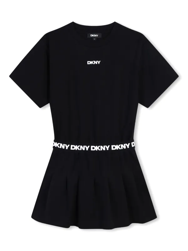 Dkny Kids logo print short sleeve Dress Farfetch