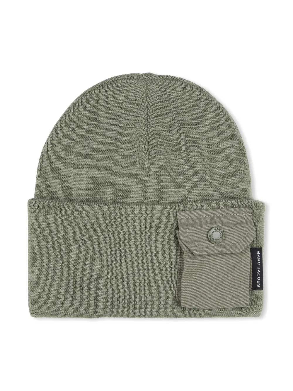 Marc Jacobs Kids リブニット ビーニー - グリーン Marc Jacobs Kids リブニット ビーニー - グリーン