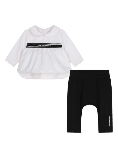 Karl Lagerfeld Kids Leggings-Set mit Logo-Print