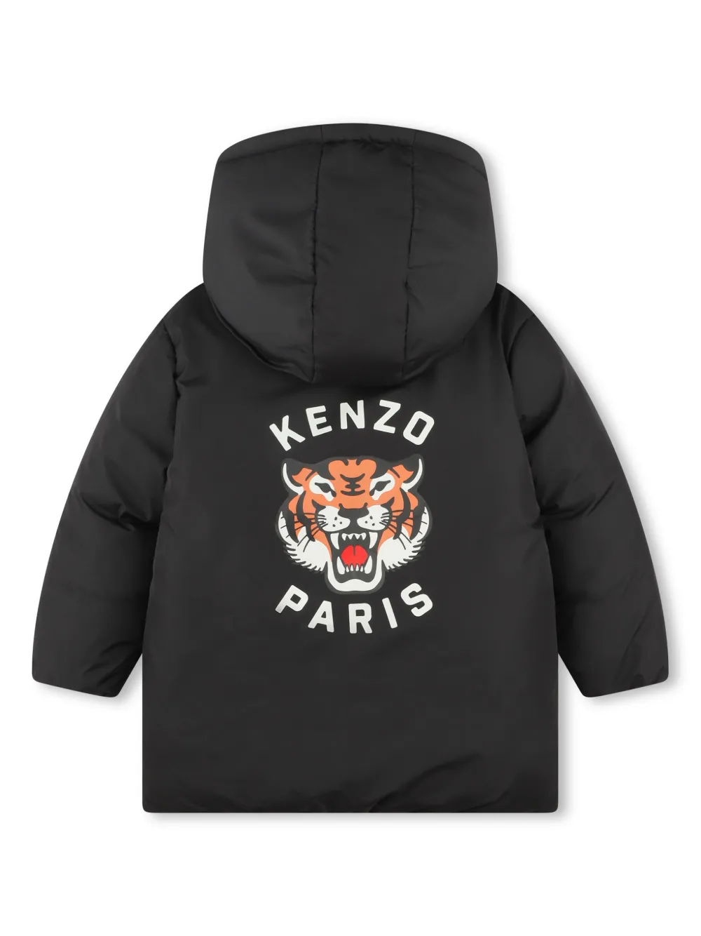 Kenzo Kids Omkeerbaar donsjack met logoprint - Zwart
