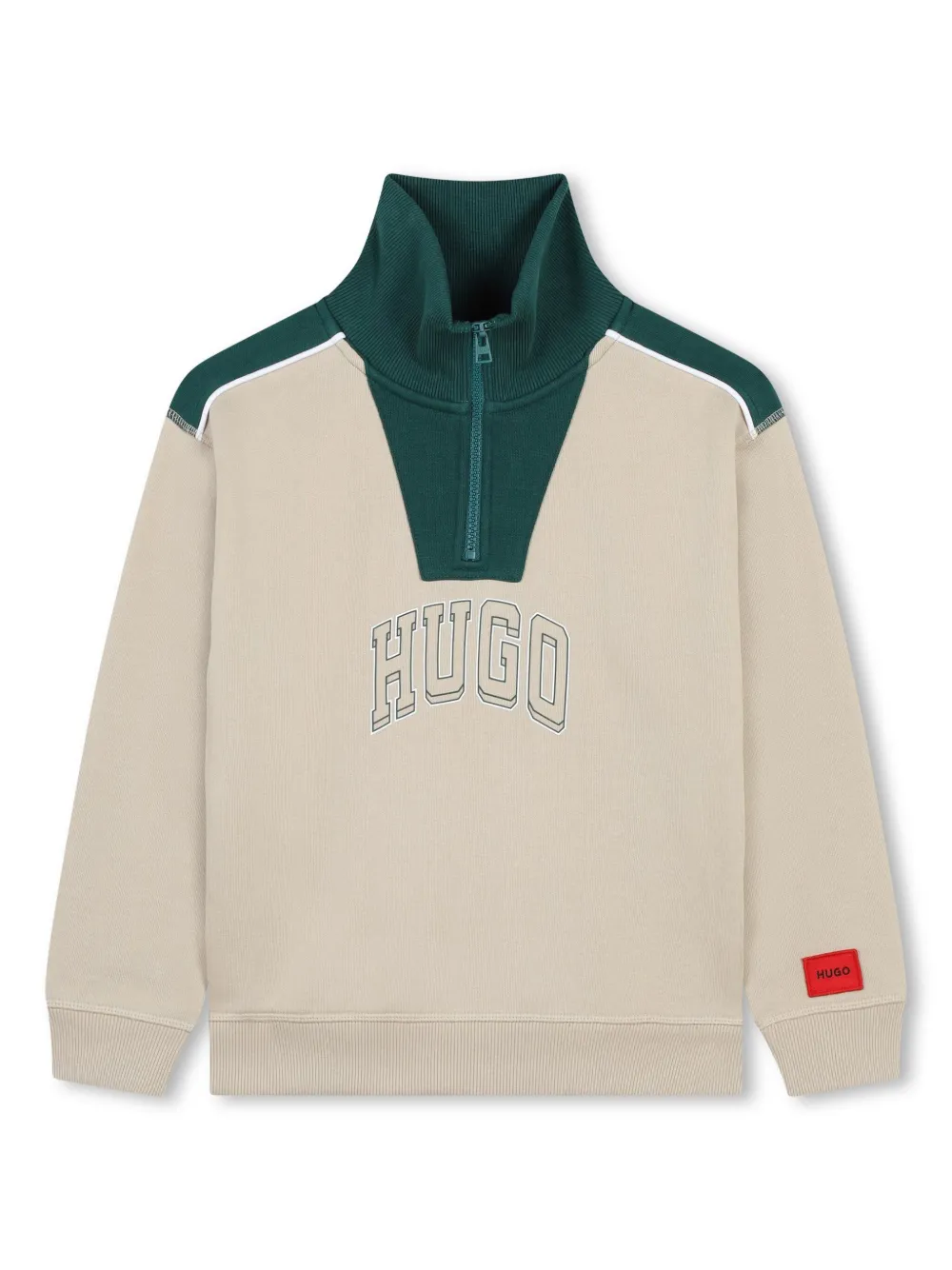 HUGO KIDS sudadera con logo estampado | neutro | Image 1
