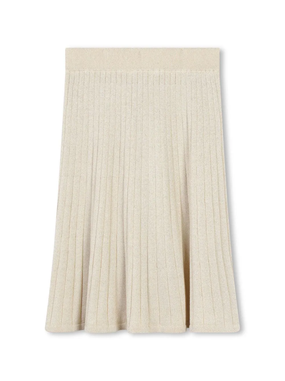 michaelkorskids Michael Kors Kids Rok van katoenblend met logoplakkaat - Beige