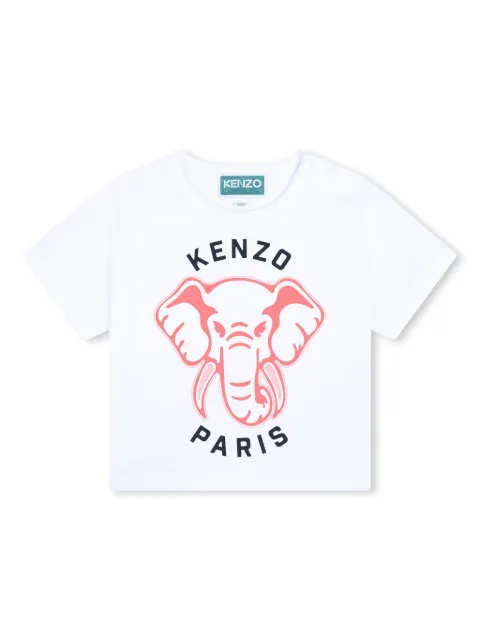 Kenzo Kids Camiseta com estampa de elefante