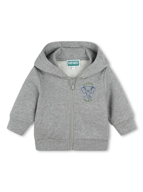 Kenzo Kids logo print Tracksuit Grey FARFETCH SG