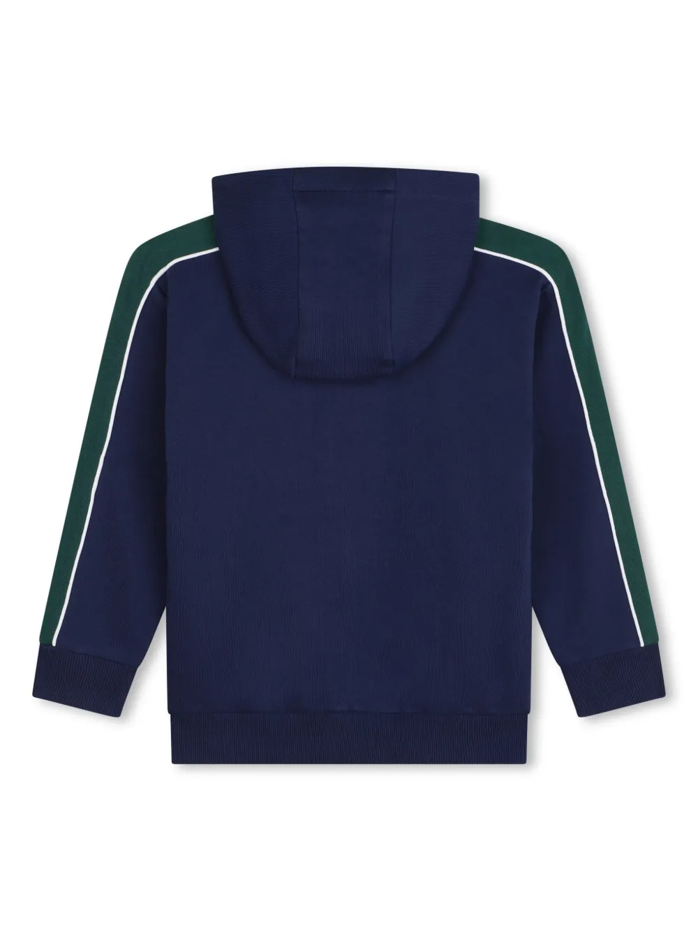 HUGO KIDS Hoodie met logoprint en vlakken - Blauw