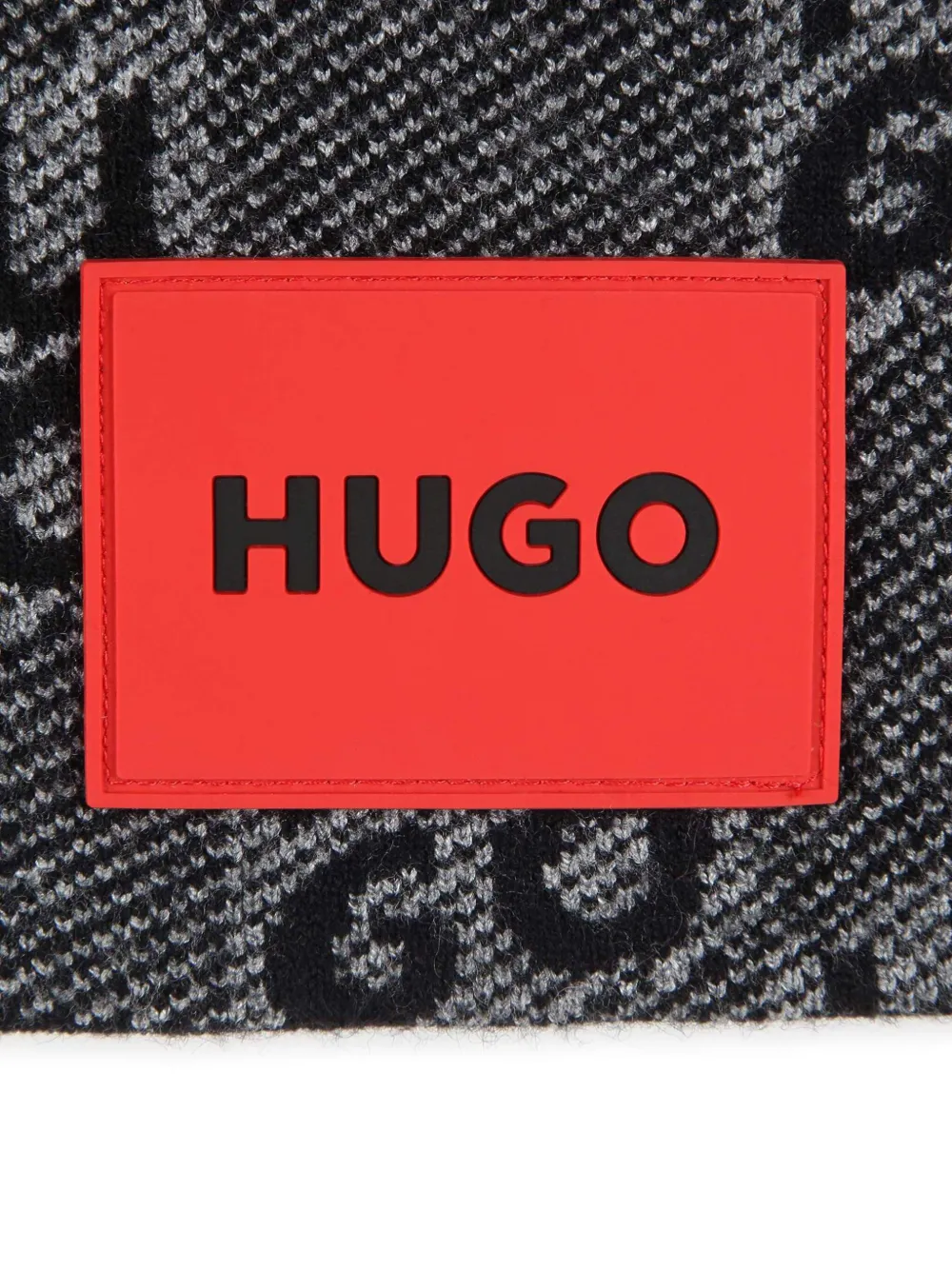 HUGO KIDS Muts met logopatch Zwart