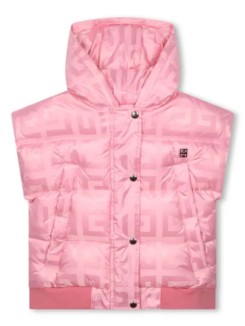 Givenchy Kids 4G-jacquard down gilet