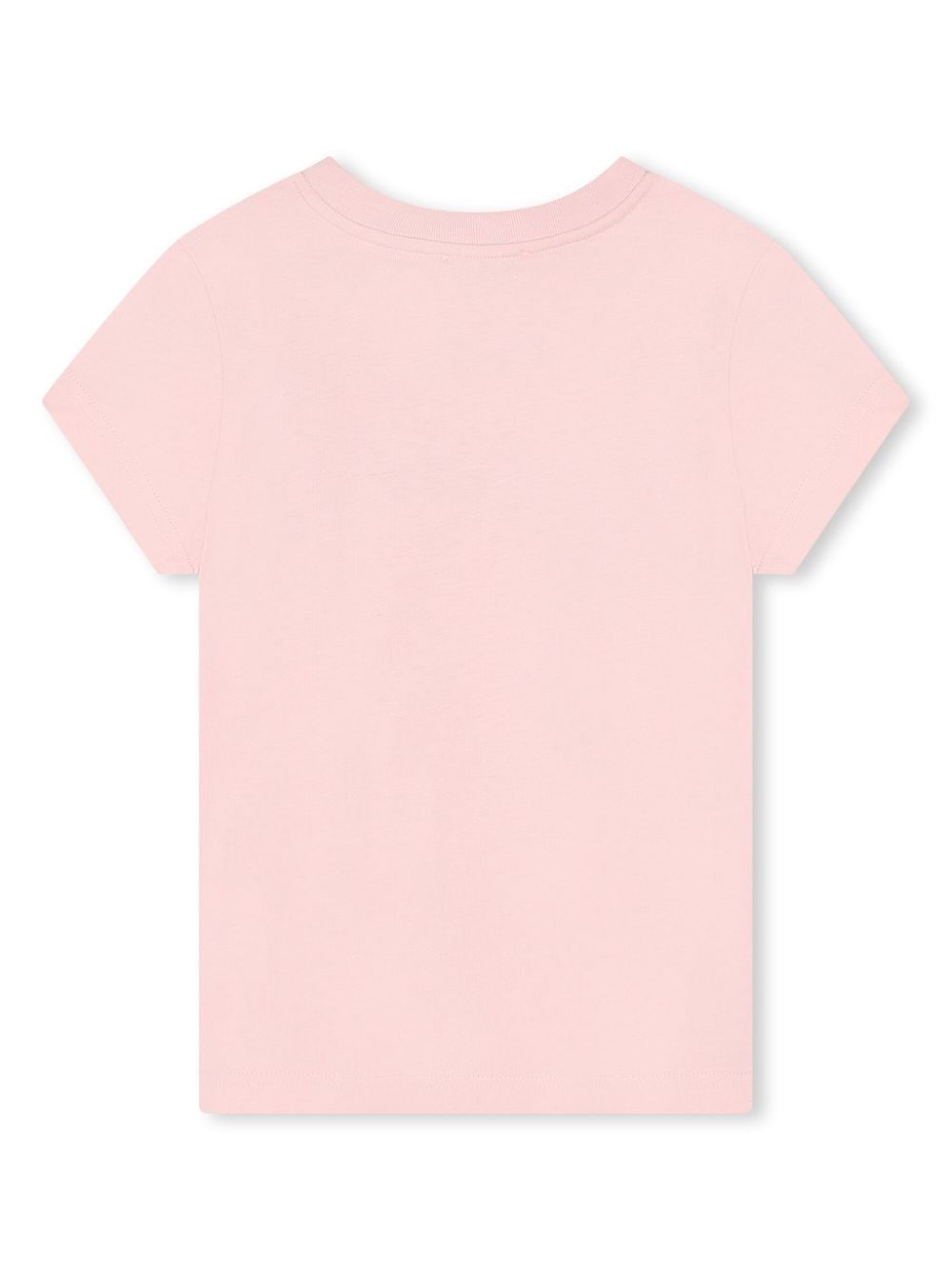 Lanvin Enfant Katoenen T-shirt met logoprint Roze