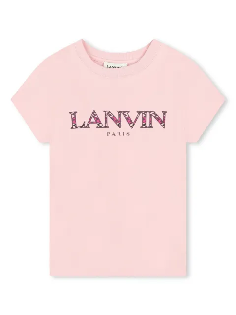 Lanvin Enfant t-shirt en coton à logo imprimé