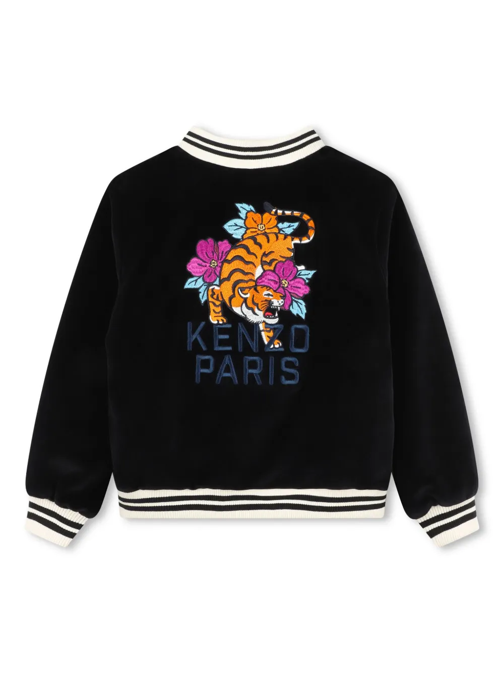 kenzokids Kenzo Kids Embroidered bomberjack - Zwart