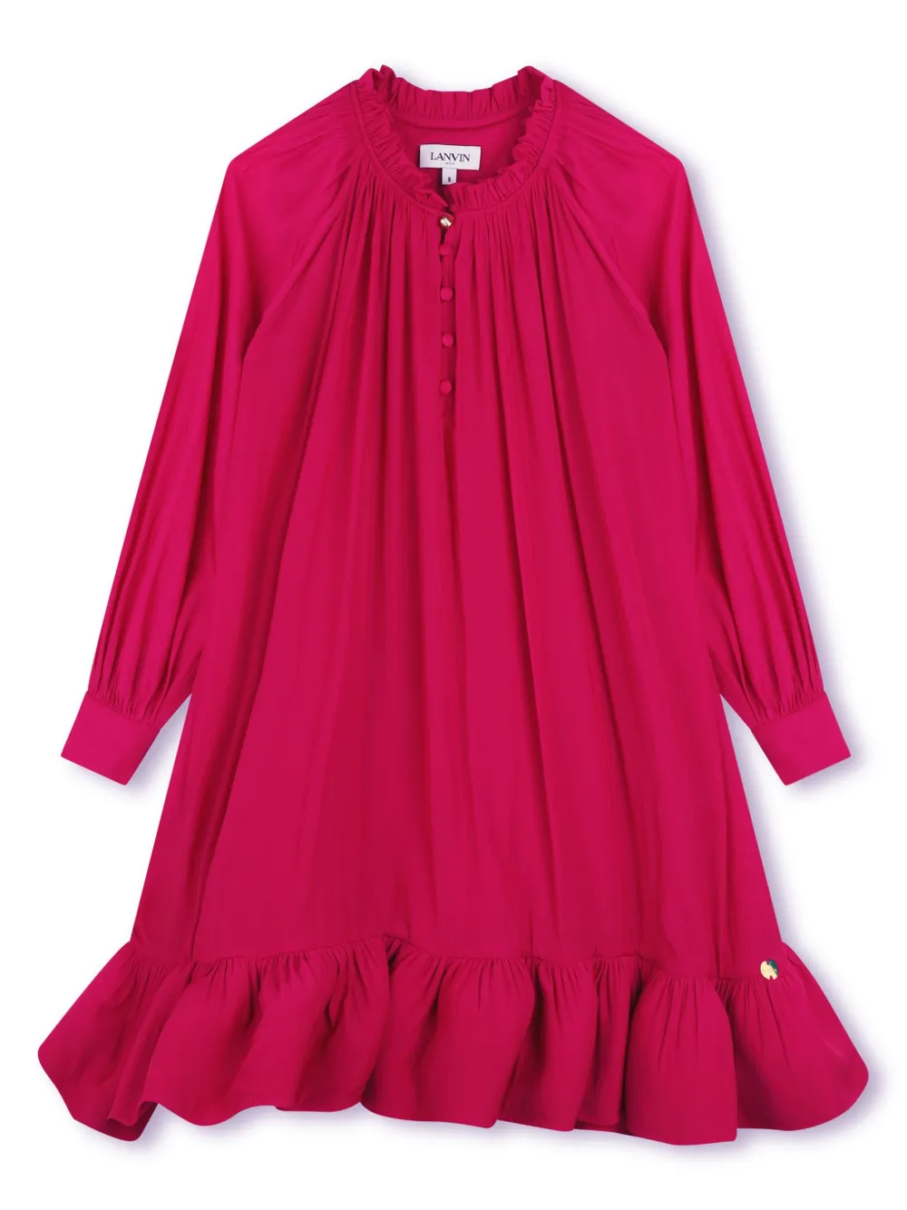 Lanvin Enfant Jurk met ruches Roze