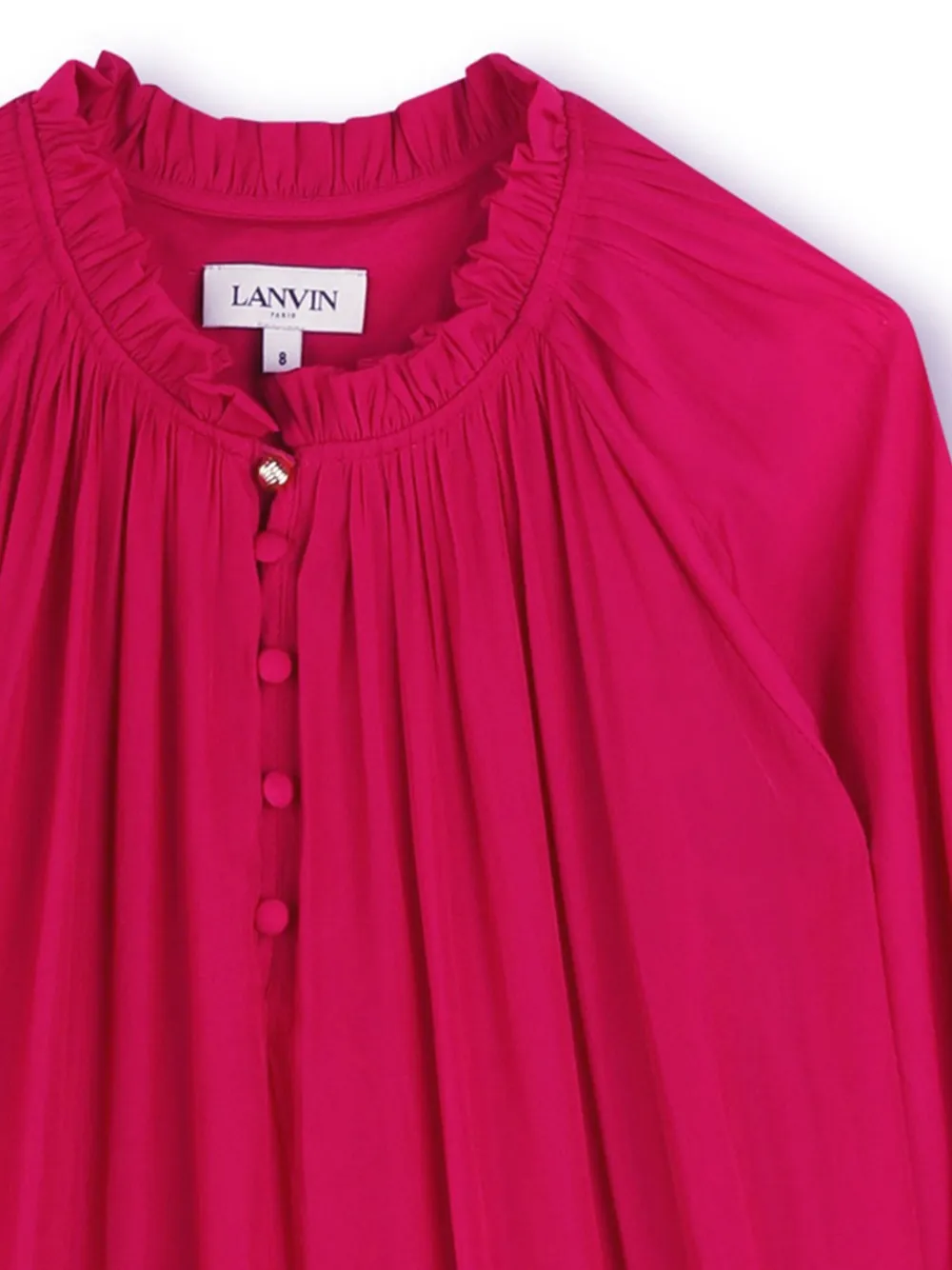 Lanvin Enfant Jurk met ruches Roze
