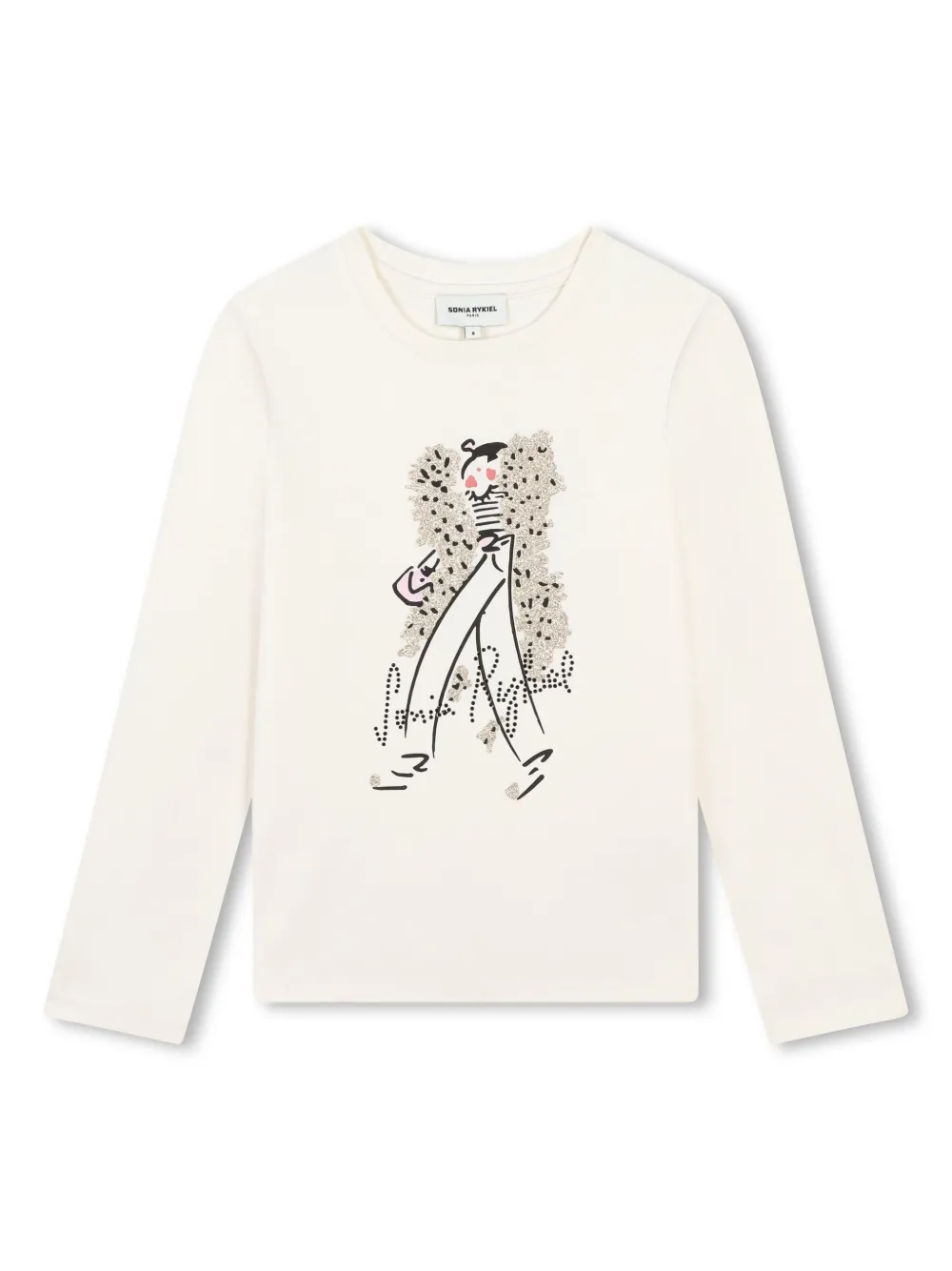 Sonia Rykiel Enfant Kids' Madame Rykiel-print T-shirt In White