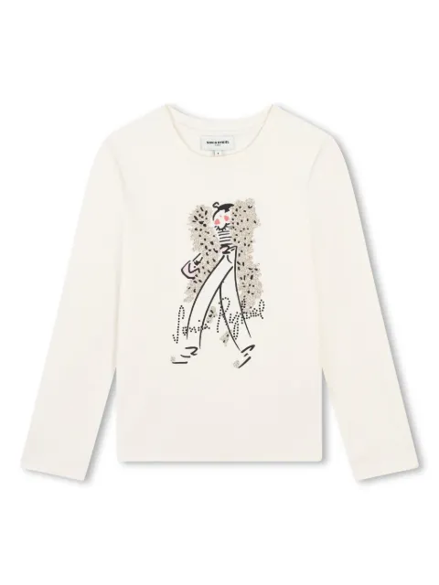 SONIA RYKIEL ENFANT Camiseta com estampa Madame Ryki