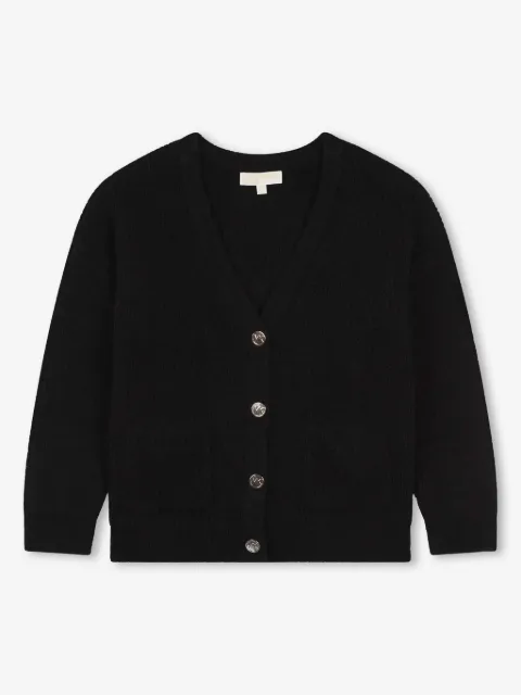 Michael Kors Kids MK-buttons ribbed cardigan