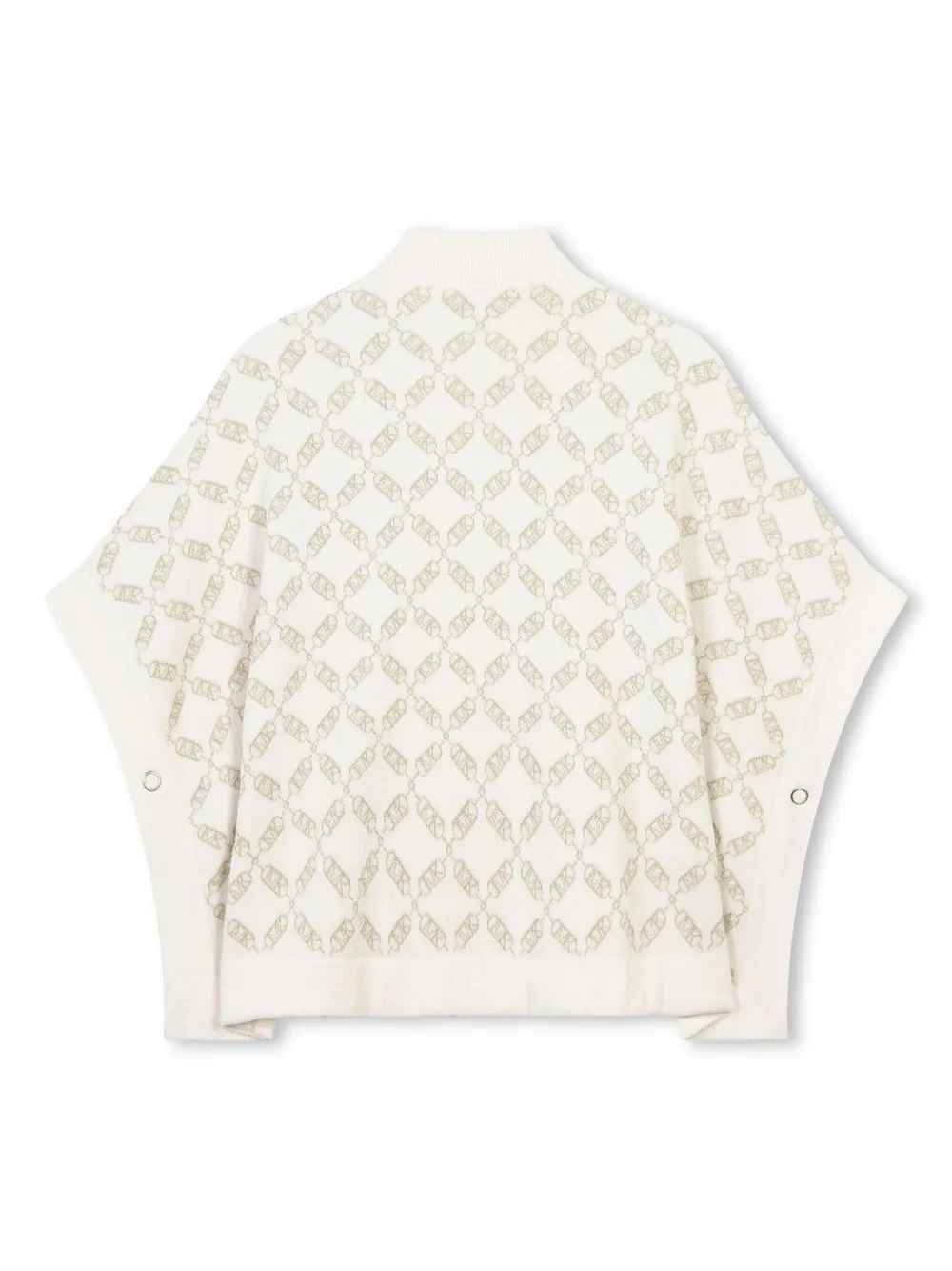 Michael Kors Kids Cape met logo-jacquard - Beige