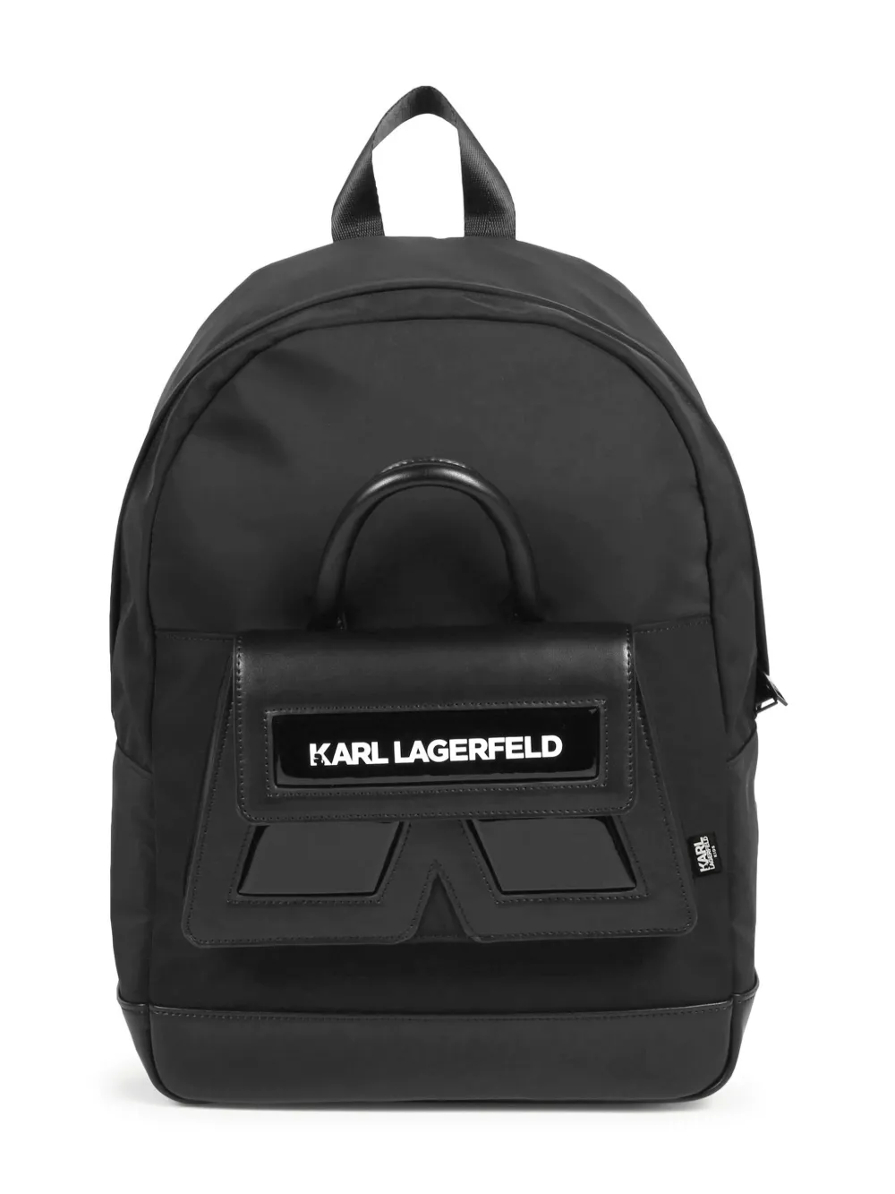 Karl Lagerfeld Kids' Rucksack Logo-print Backpack In Black