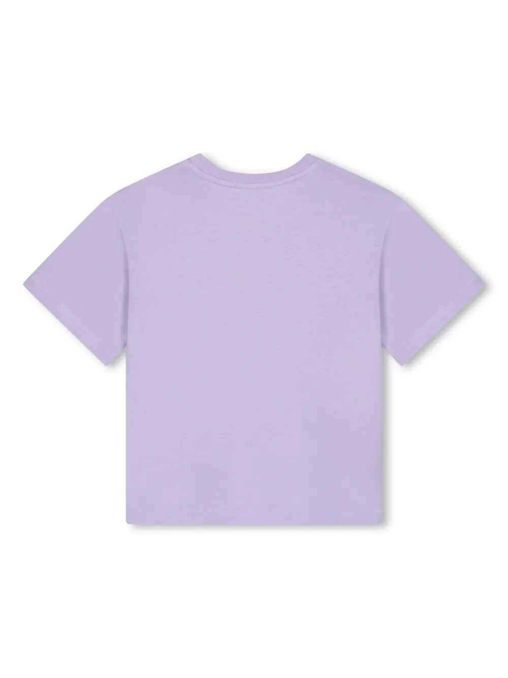 Kenzo Kids Katoenen T-shirt met logoprint Paars