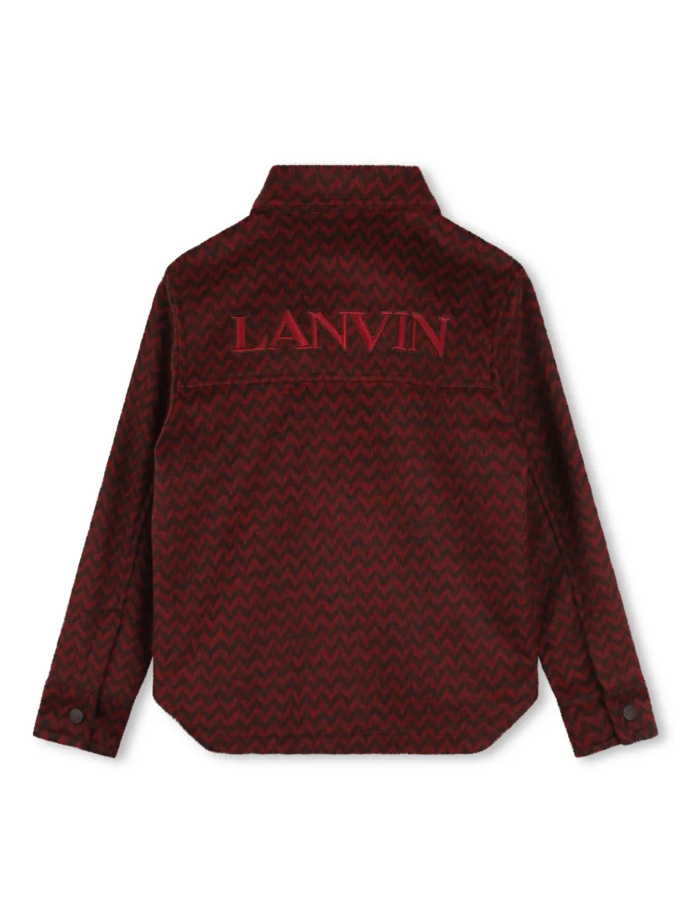 lanvinenfant Lanvin Enfant shirt met geborduurd logo - Rood
