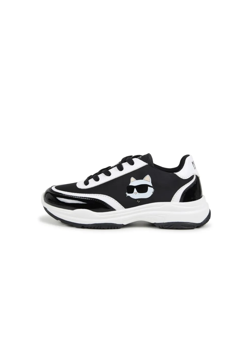 Karl Lagerfeld Kids Ikon sneakers met veters Zwart