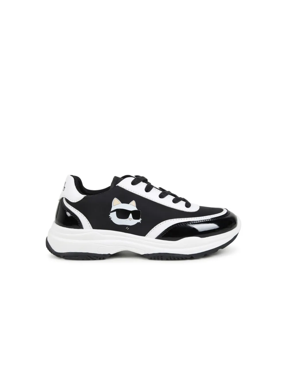 Karl Lagerfeld Kids Ikon sneakers met veters Zwart