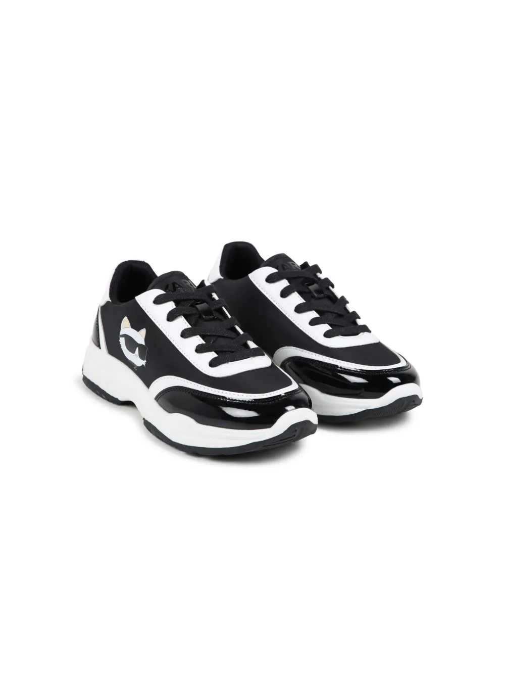 Karl Lagerfeld Kids Ikon sneakers met veters Zwart