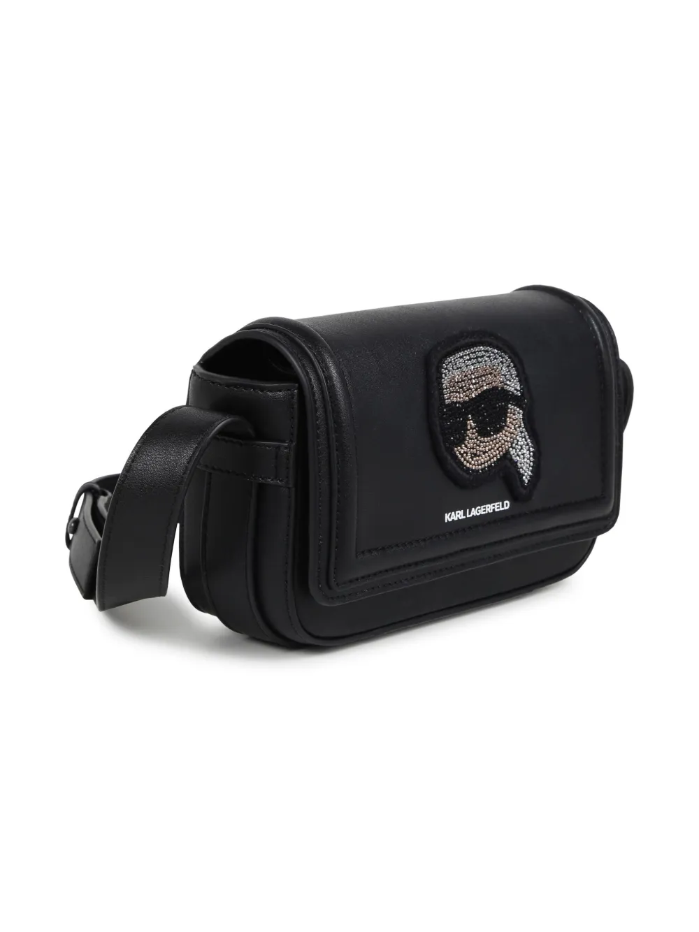 Karl Lagerfeld Kids Schoudertas verfraaid met stras Zwart